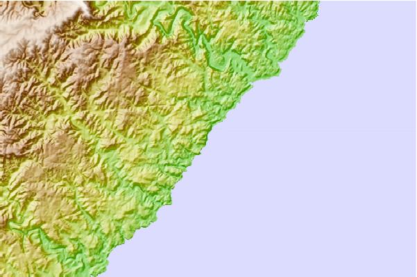 Surf breaks located close to Mbomvu