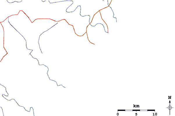 Roads and rivers around Mbomvu