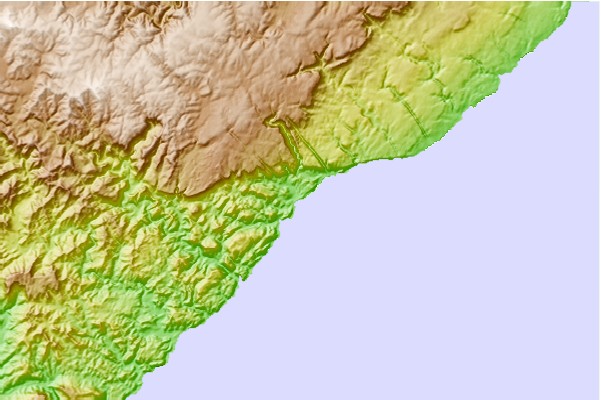 Surf spots located close to Mbotyi