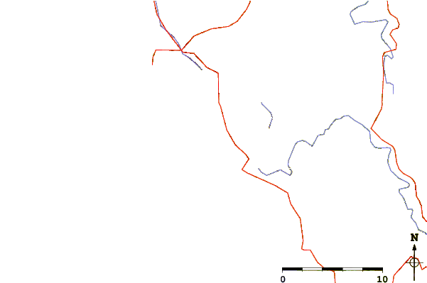 Roads and rivers around Mckee's Creek