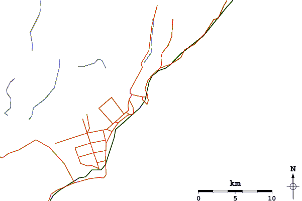 Roads and rivers around Meatworks