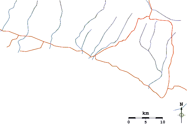 Roads and rivers around Medewi