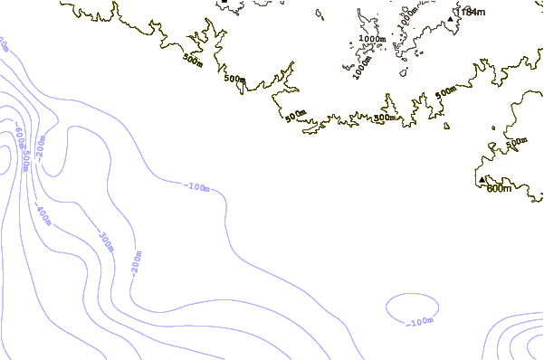 Shoreline around Caleta Mejia