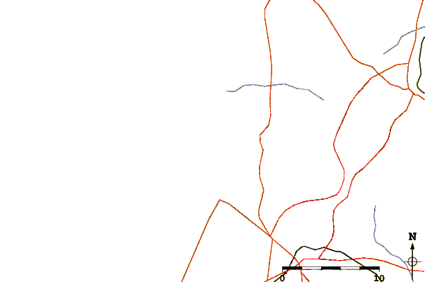 Roads and rivers around Melides
