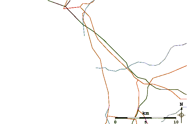 Roads and rivers around Mellbystrand