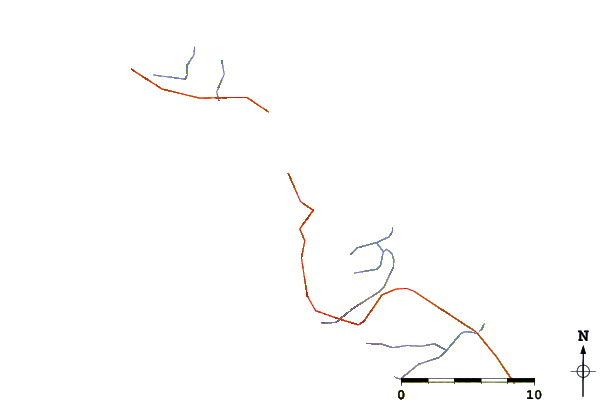 Roads and rivers around Mellieha-Bay