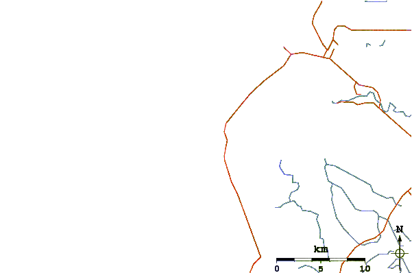 Roads and rivers around Melros