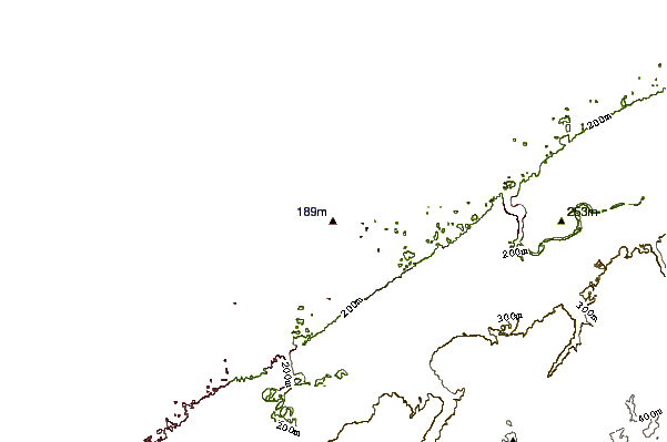 Shoreline around Mentor