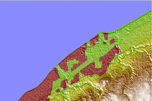 Surf spots located close to Mentor