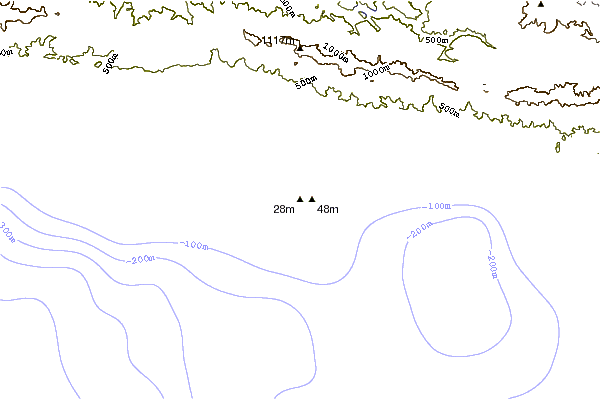 Shoreline around Mesa