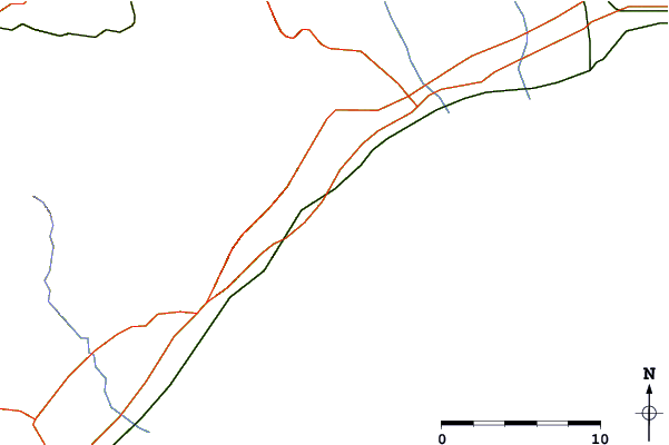 Roads and rivers around Miami Platja