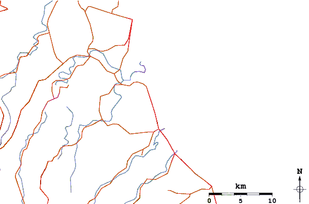 Roads and rivers around Miami State High School