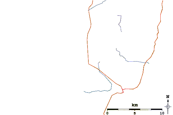 Roads and rivers around Middle Beach