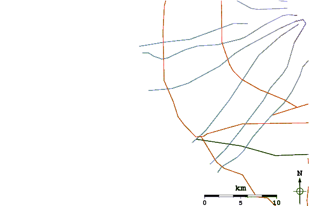 Roads and rivers around Middleton Bay