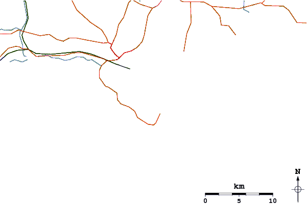 Roads and rivers around Middleton Beach