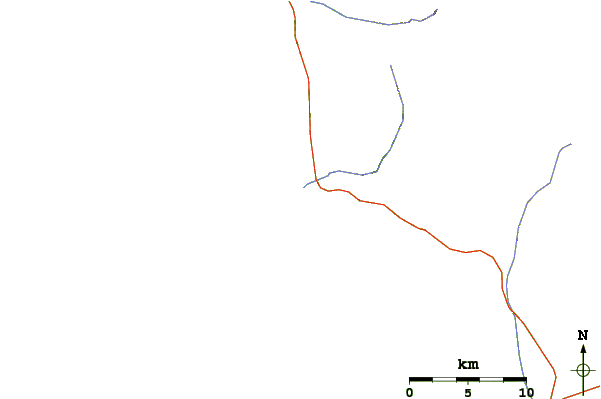 Roads and rivers around Migrino