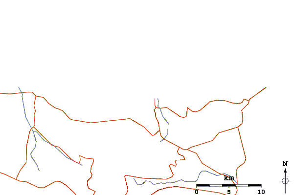 Roads and rivers around Milatos Left