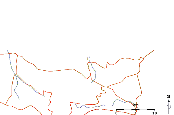 Roads and rivers around Milatos Right