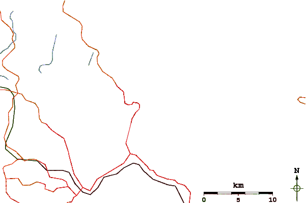 Roads and rivers around Milford Beach