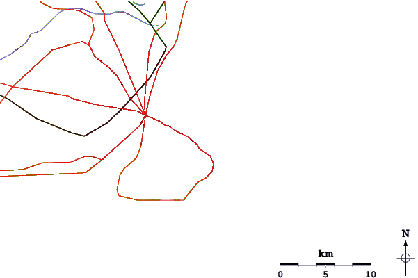 Roads and rivers around Millars Point