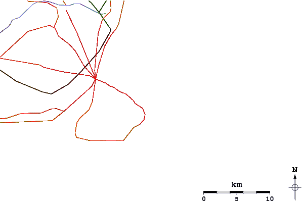Roads and rivers around Millers Point