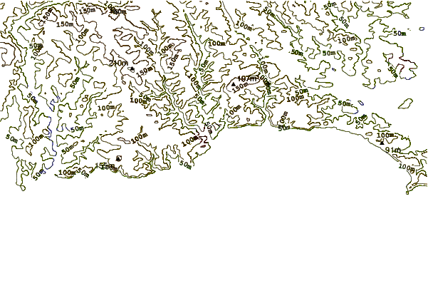 Shoreline around Millendreath