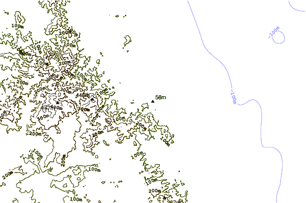 Shoreline around Mimiwhangata