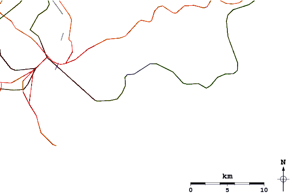 Roads and rivers around Minutes