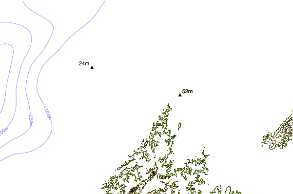 Shoreline around Miramar
