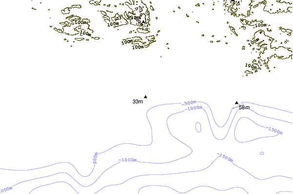 Shoreline around Mirissa