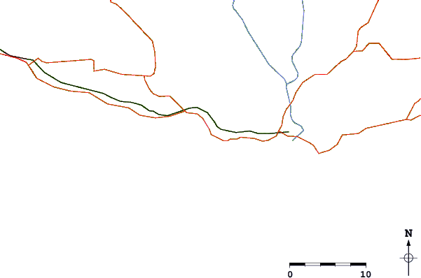 Roads and rivers around Mirissa