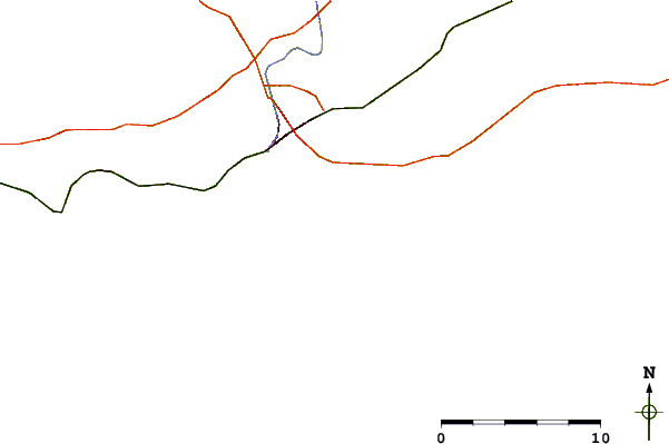 Roads and rivers around Misquamicut State Beach