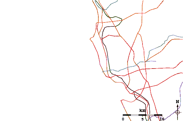 Roads and rivers around Mission Beach