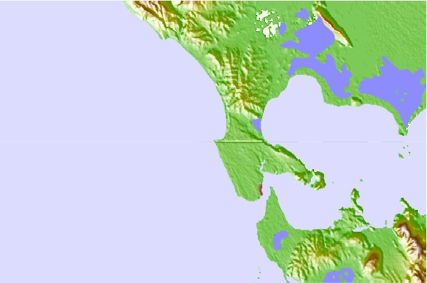 Surf spots located close to Mitikas Reef