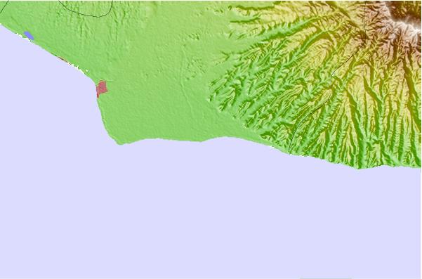 Surf spots located close to Mizata