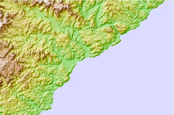 Surf spots located close to Mngazi