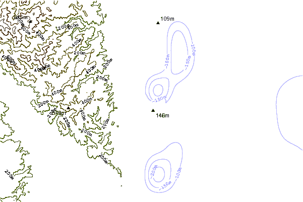 Shoreline around Moeraki