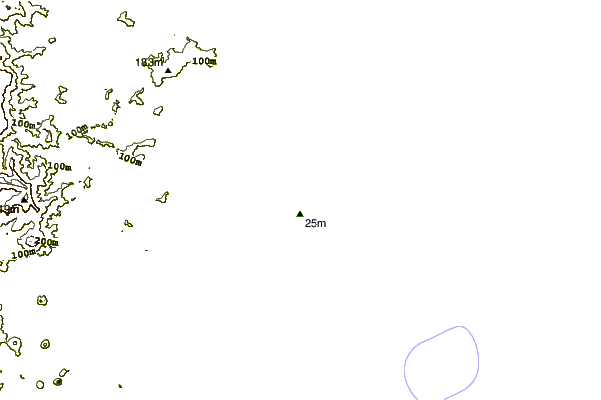 Shoreline around Moffats Rights
