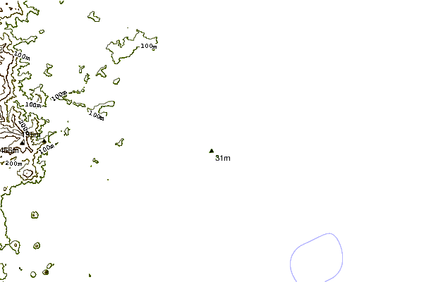 Shoreline around Moffats Left