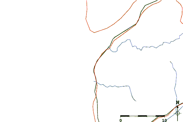 Roads and rivers around Moledo