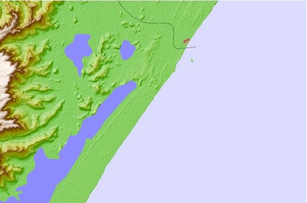 Surf spots located close to Molhes de Mampituba