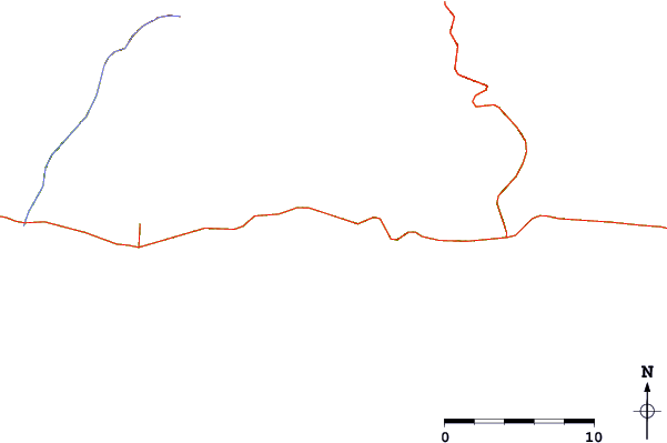 Roads and rivers around Molino de Papel