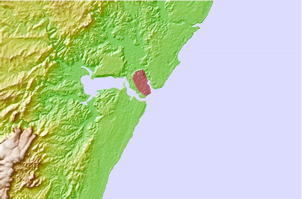 Surf spots located close to Mombasa Channel