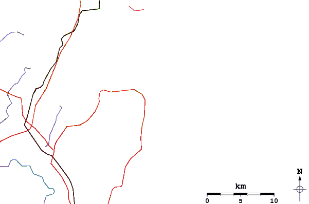Roads and rivers around Mona Vale Beach