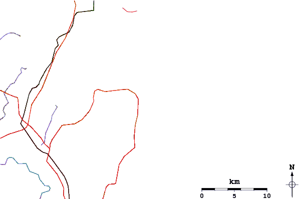 Roads and rivers around Mona Vale-The Basin