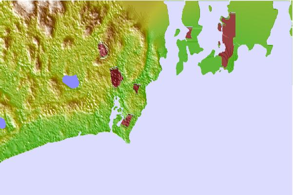 Surf spots located close to Monahans Dock