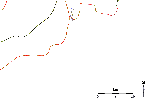 Roads and rivers around Monahans Dock