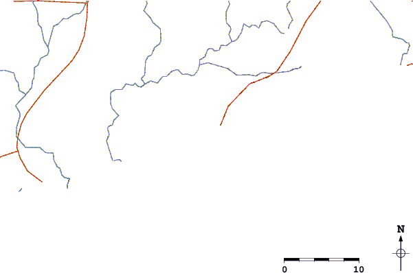 Roads and rivers around Monogaga