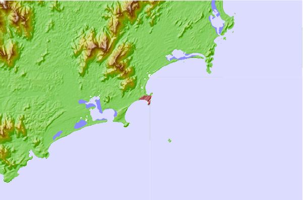 Surf breaks located close to Monseigneur Bay