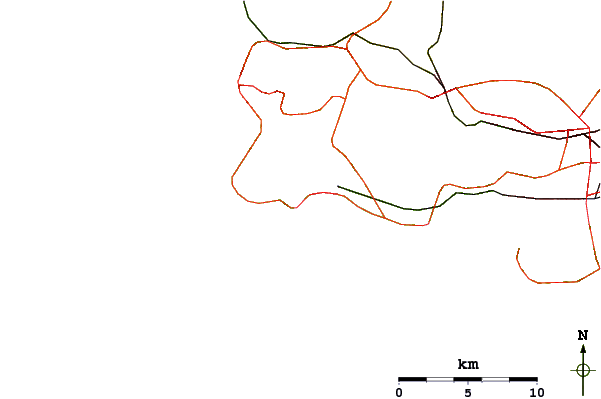 Roads and rivers around Monte Estoril